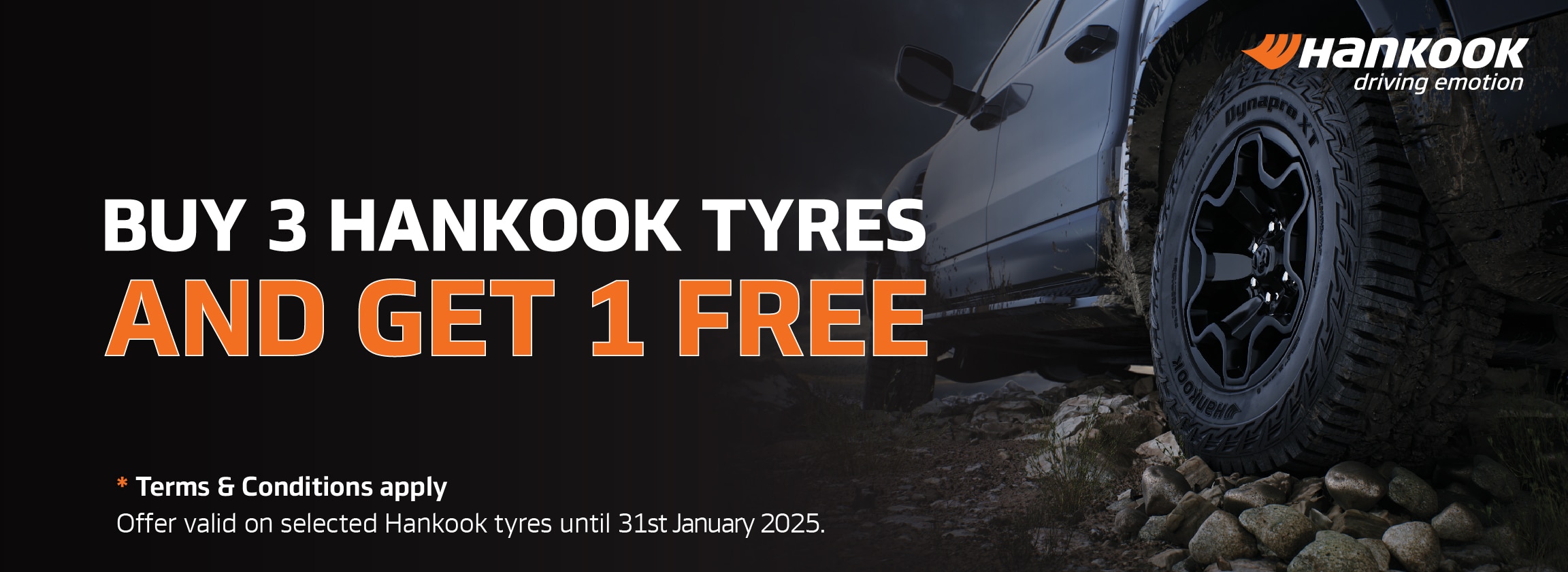 Hankook –Buy 3 Get 1 free Promotion