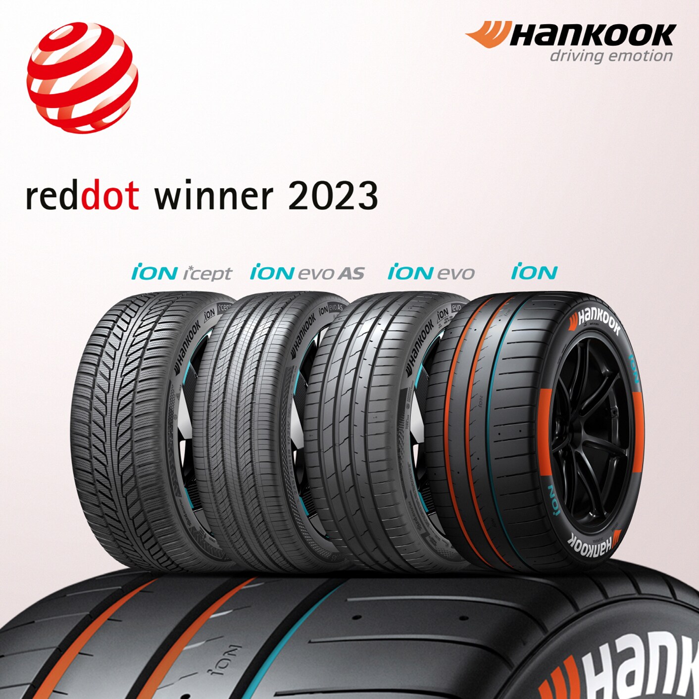 Lốp xe ION của Hankook Tire giành 4 giải thưởng tại Red Dot Design Award 2023