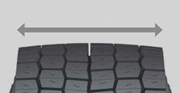 Conventional tread block